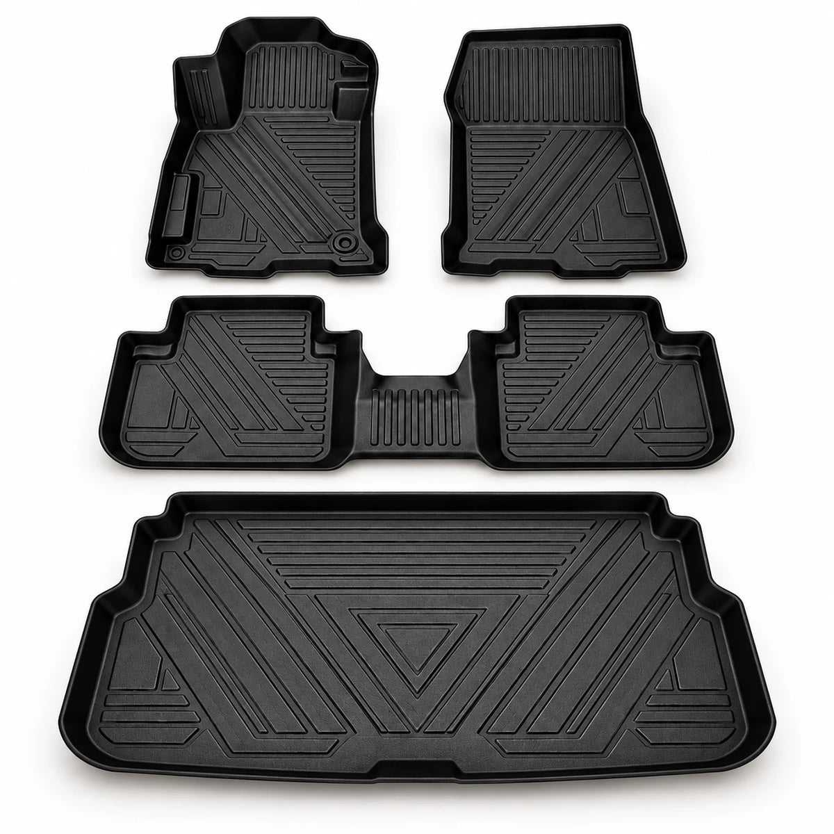 3D Custom-Fit Car Floor Mats with Raised Edges & Boot Tray