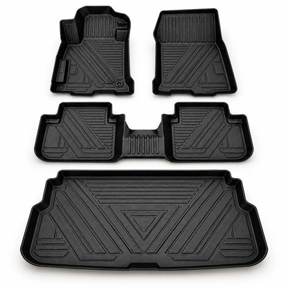 3D Custom-Fit Car Floor Mats with Raised Edges & Boot Tray