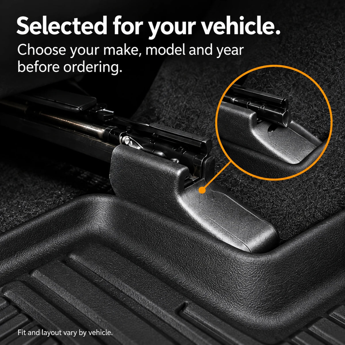 3D Custom-Fit Car Floor Mats with Raised Edges & Boot Tray